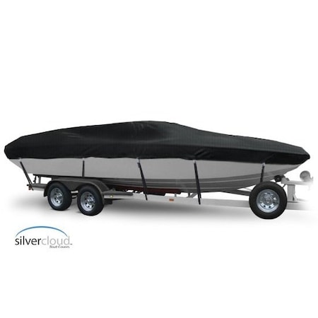Eevelle Boat Cover DAY CRUISER Inboard Fits 26ft 6in L up to 96in W Charcoal SCDAYC2696-CHL